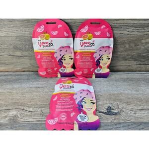 Yes to Grapefruit vitamin C boosting vibrancy instant no-rinse shampoo cap 3Pack